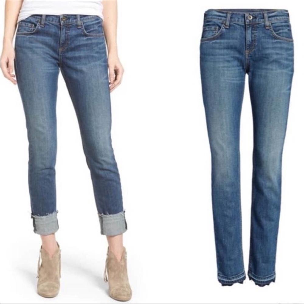 Rag & Bone Dre Release Hem Boyfriend Jeans 31